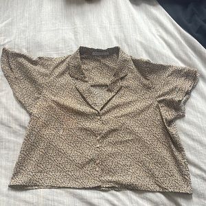 Hazel floral collar button up shirt